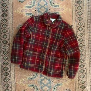 Vintage Fall Plaid Orvis Toggle Jacket
